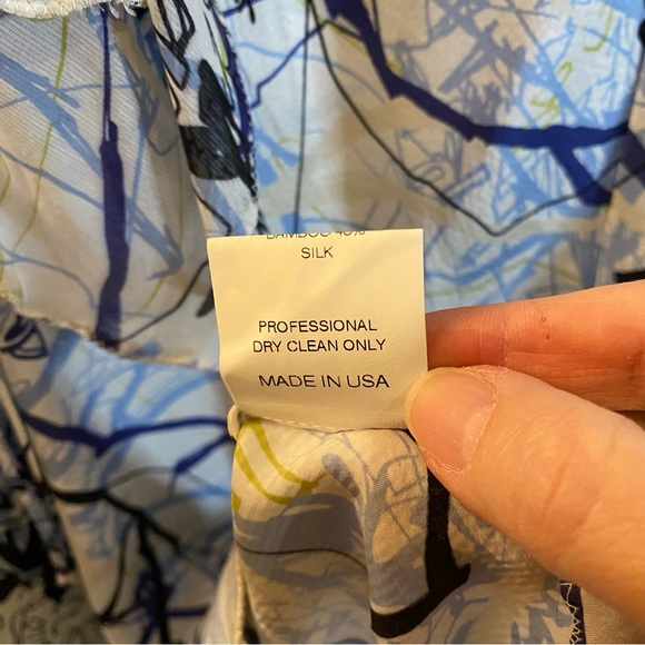 Poleci silk cocktail dress EUC size 0 - Picture 4 of 4